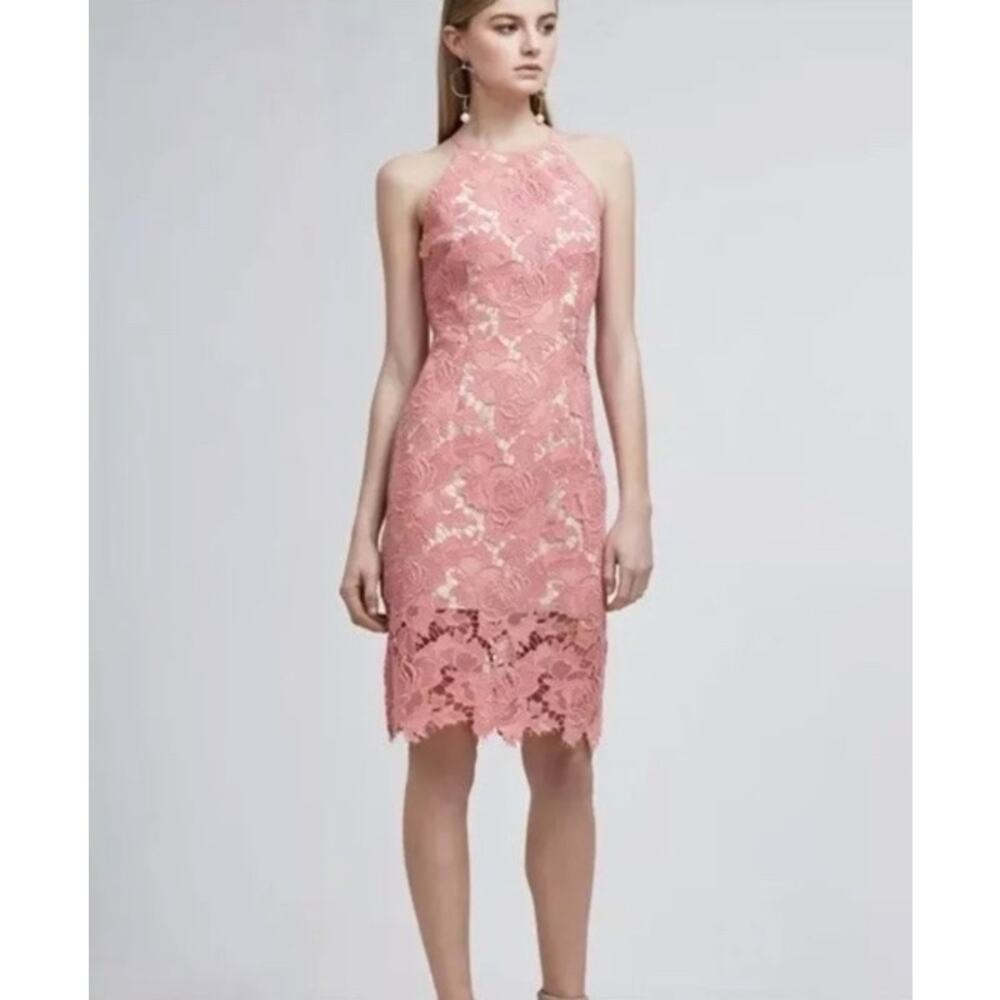 KEEPSAKE the Label Lonely Love Lace‎ Overlay Halter Midi Dress in Rose Size S - Picture 14 of 14